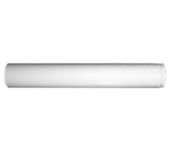 Труба алюминиевая белая (80 мм; 1 м) для дымоходов Conti EUR81MFB 1