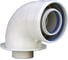 Колено коаксиальное с фланцем для котлов Ferroli (60/100 мм; 90 град.) Conti CCPK19B 1