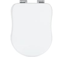 Крышка-сиденье для унитазa Veragio Old Italy с системой Soft-close, белый, петли хром VR.OLD-2597.BI.CR