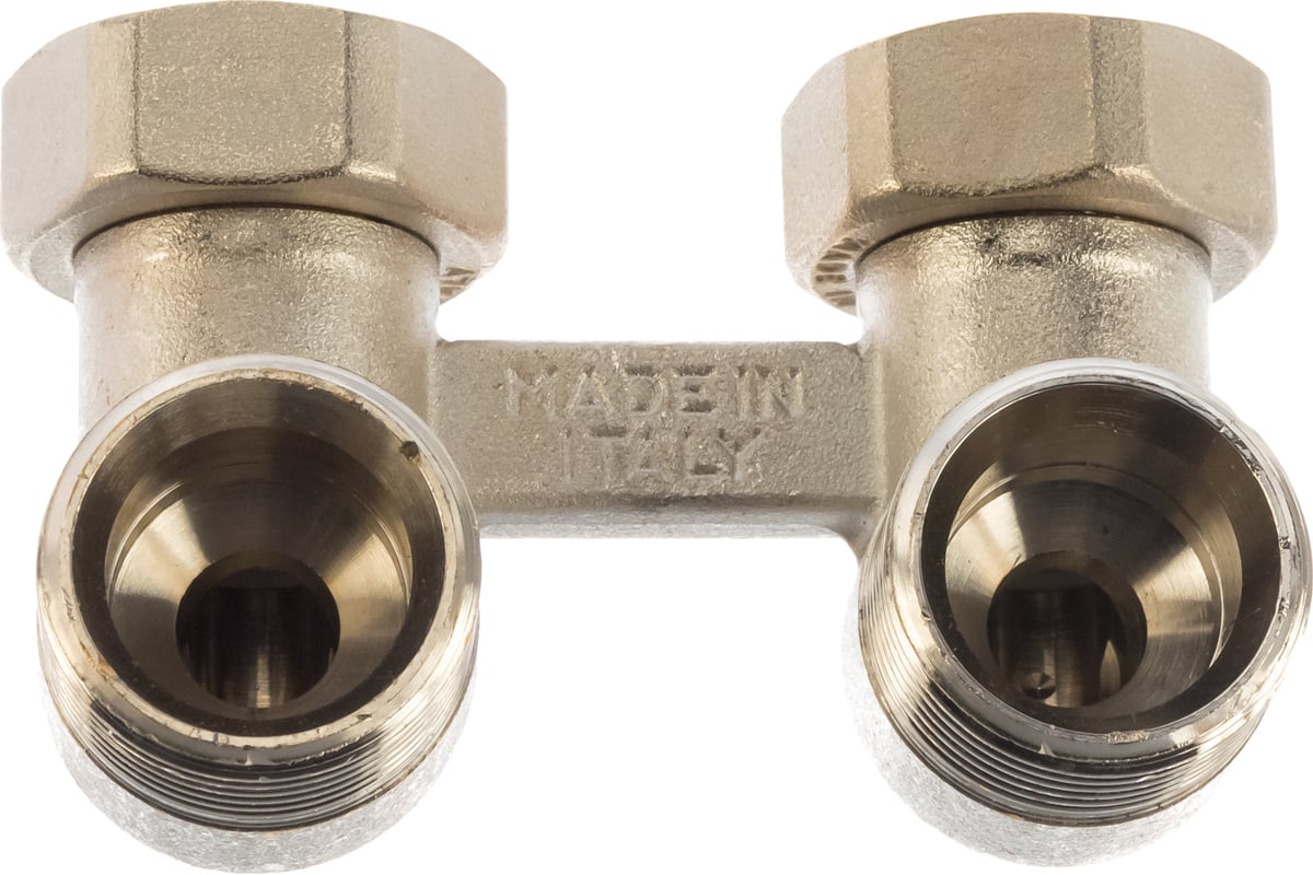 Радиаторный узел Tiemme НВ, 3/4"х3/4"ЕК, H-блок угловой со встроенными ...