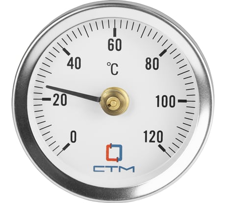 Термометр накладной СТМ d 63мм с пружиной, измерение до +120С CTTND63