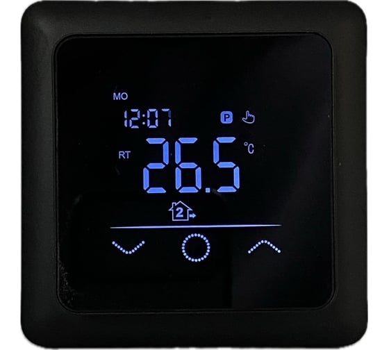 Терморегулятор RTC F60 BLACK рамка SCHNEIDER ATLAS DESIGN 00-00001569