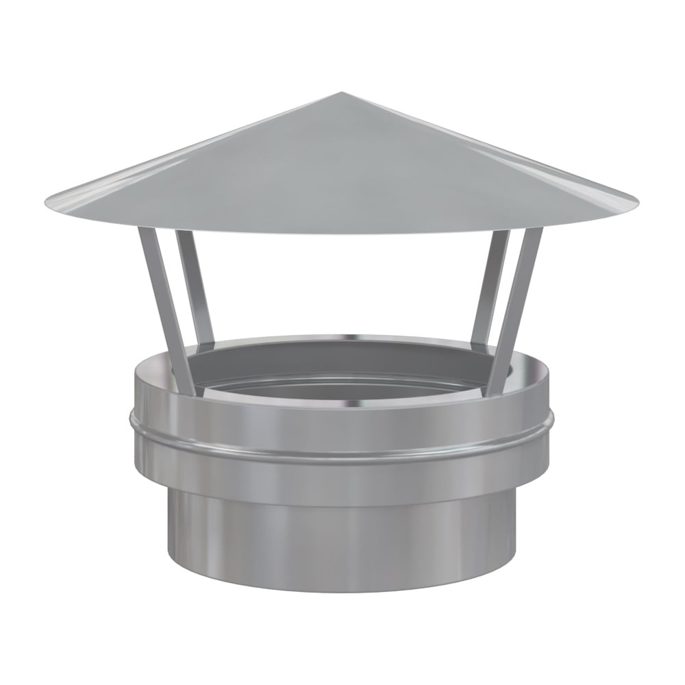 Зонт-заглушка (150-200 мм; AISI 304-0.8/0.5 мм) РОССТИН НФ-00014986 ...