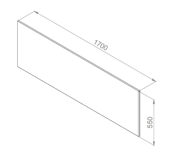 Панель фронтальная AM.PM Inspire 2.0 для ванны, 170х75 см W52A-170-075W-P