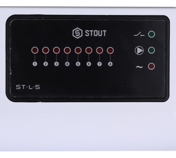 Проводной контроллер термостатических клапанов L-5 STOUT STE-0101-005000 RG008V0JGBEB0C