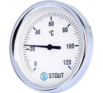 Термометр биметаллический с погружной гильзой Dn 80 мм гильза 50 мм STOUT SIM-0003-805015 RG008UHJ6V3LVP