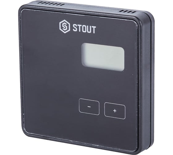 Беспроводной комнатный регулятор R-8b, черный STOUT STE-0101-008002 RG008V0JGQLQAT