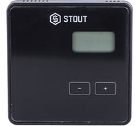 Проводной комнатный регулятор R-9b, черный STOUT STE-0101-009002 RG008V0JPHAAKF
