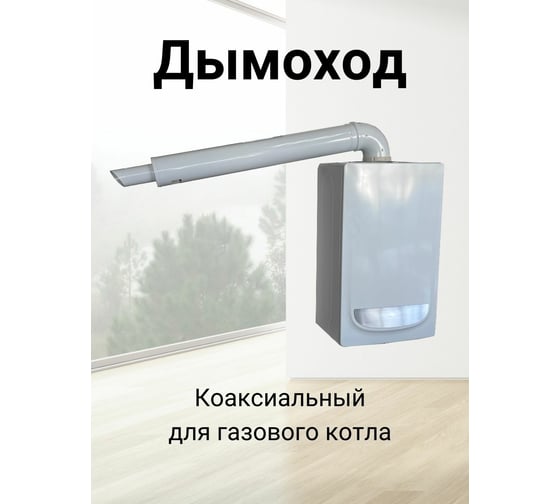Коаксиальный дымоход Прок 60/100 мм для Ferroli ПР068477