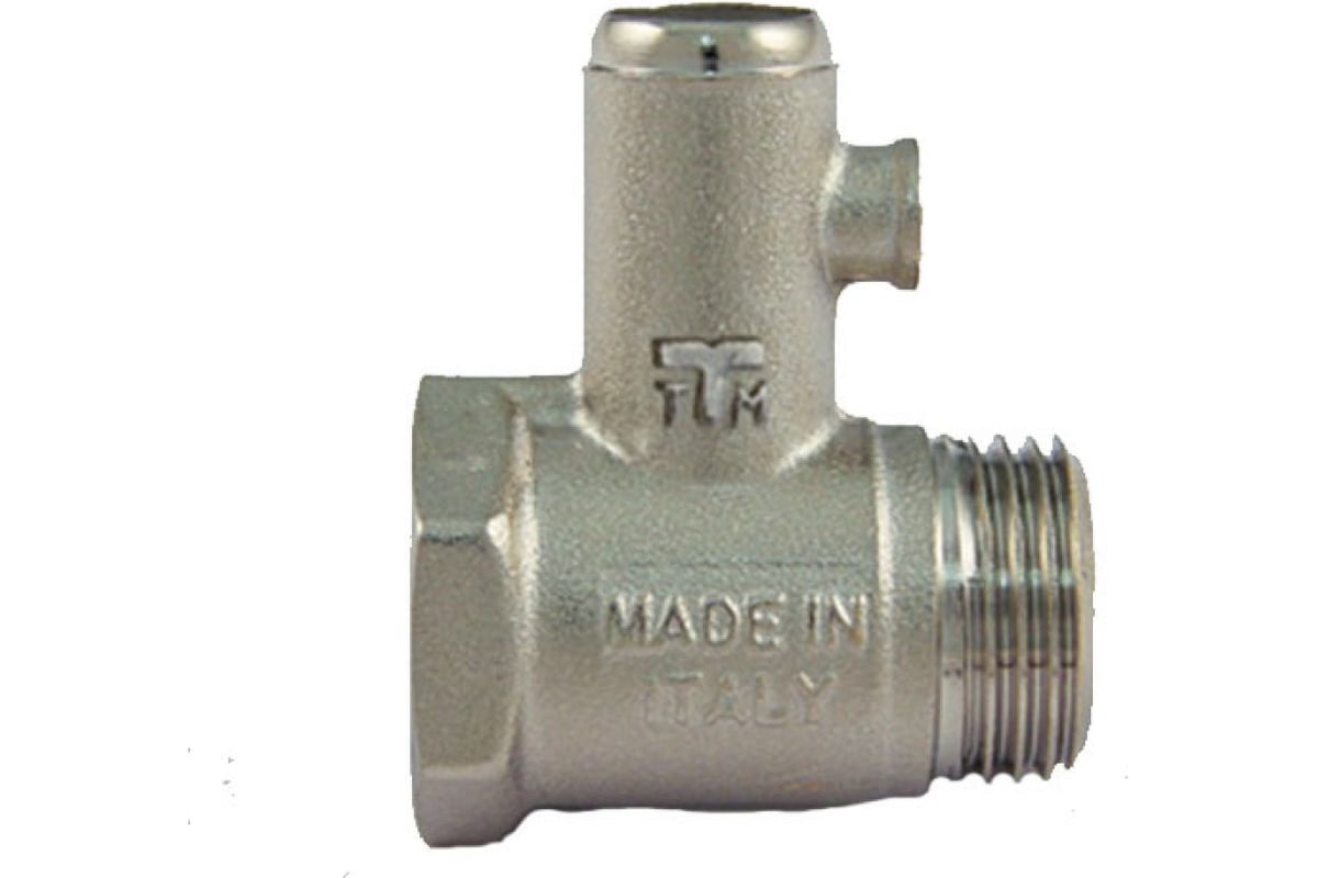 Предохранительный клапан для водонагревателя Tiemme 1/2\", НВ, 8.5 бар ...