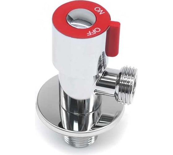Клапан для бытовой техники (кран-букса) Rvc угловой 1/2"ш КРАСНЫЙ 16893 1