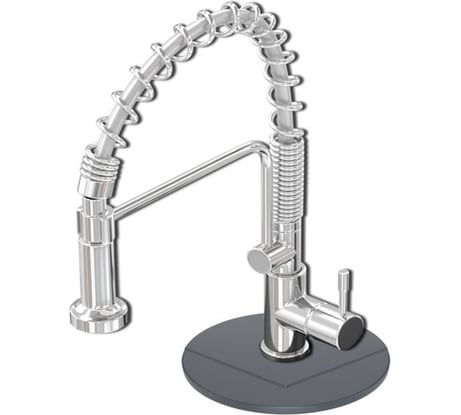 Подставка под кран KitKraken Circle Graphite SMC 1 7024 SMC-1.7024