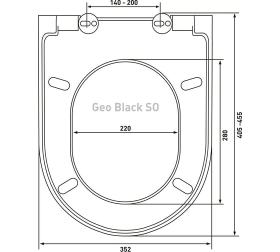 Сидение дюропласт BERGES Geo Black SO микролифт, быстросъемное, металл 015113