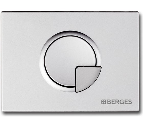 Кнопка для инсталляции BERGES NOVUM R2 матовый хром 040022