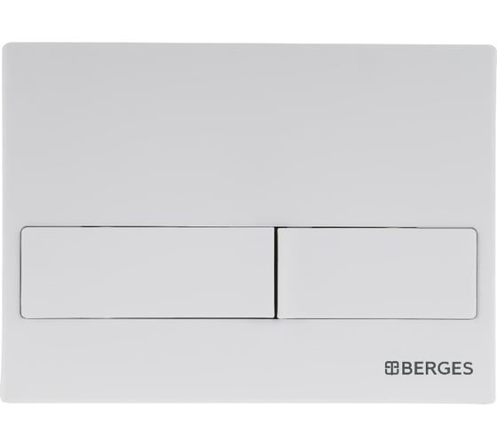 Кнопка для инсталляции BERGES NOVUM L4 Soft Touch белая 040014