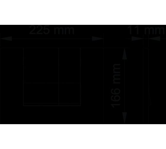 Кнопка для инсталляции BERGES NOVUM S5 Soft Touch черная 040045
