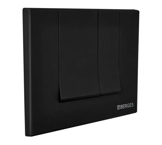 Кнопка для инсталляции BERGES NOVUM S5 Soft Touch черная 040045