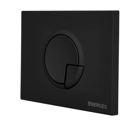 Кнопка для инсталляции BERGES NOVUM R5 Soft Touch черная 040025
