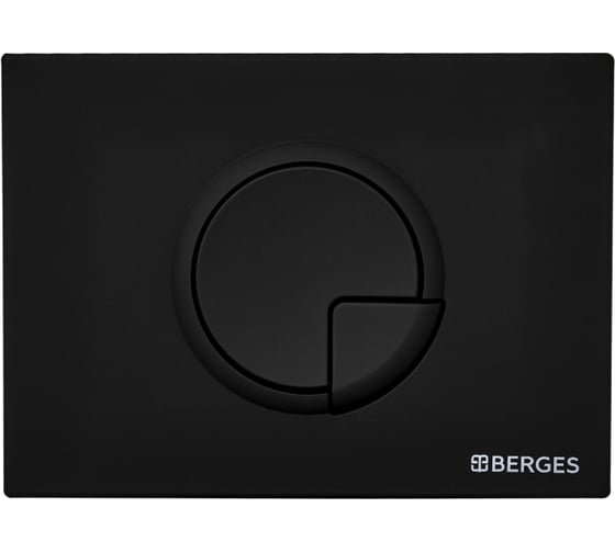 Кнопка для инсталляции BERGES NOVUM R5 Soft Touch черная 040025 1