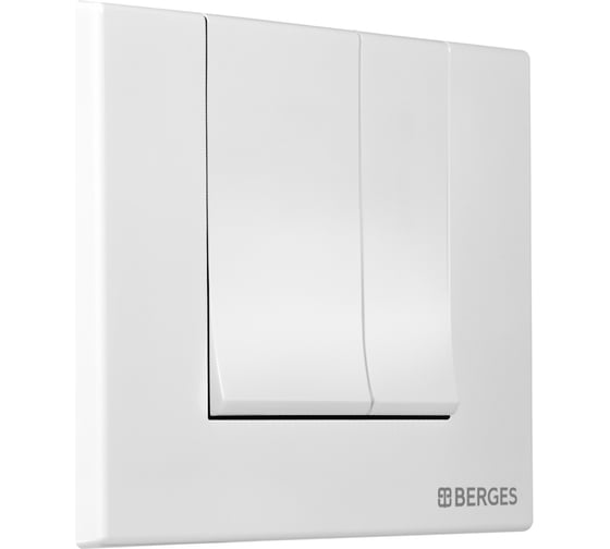 Кнопка для инсталляции BERGES NOVUM S1 белая 040041