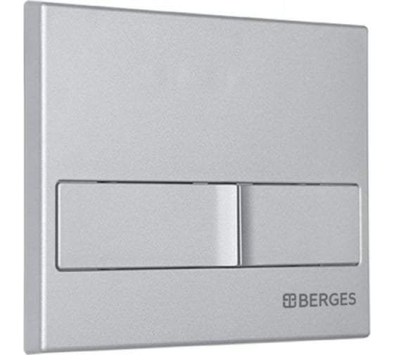 Кнопка для инсталляции BERGES NOVUM L2 матовый хром 040012
