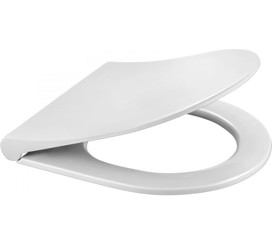 Сиденье дюропласт BERGES Geo slim SO крепление микролифт, быстросъемное, металл 017703