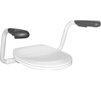 Жесткое сидение Gustavsberg Nаutic с подлокотниками темно-серого цвета, для WC GB88305501