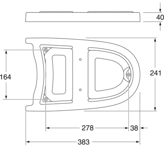 Основание для унитаза Gustavsberg Nautic 5510 GB8830701001