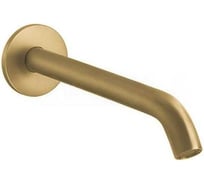 Излив настенный Gessi Flessa комбинируемый, для смесителя удаленного управления, цвет Brass Brushed PVD 54110.727