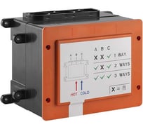 Термостат с кнопками Gessi HI-FI 1/2" соединение, скрытая часть, цвет хром 63001.031