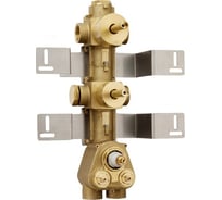 Термостат высокой пропускной способности Bossini с переключателем на 3 выхода с одним вентилем открыто-закрыто и переключателем на 2 выхода Z030203000