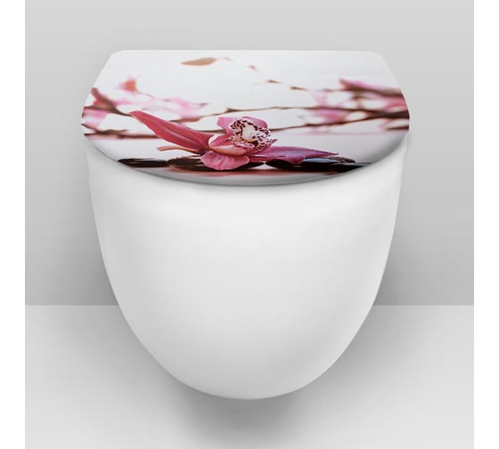 Сиденье для унитаза Delphinium SYM-616 pink new 105062