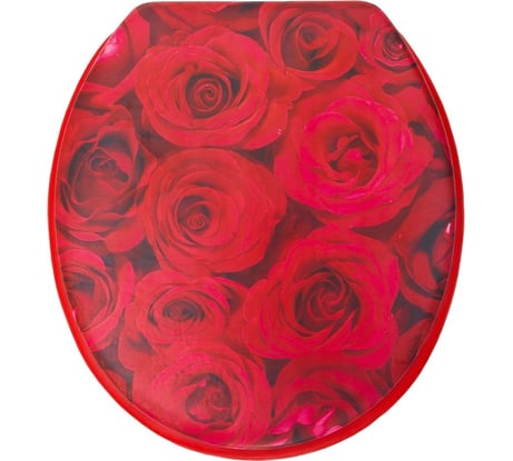 Сиденье для унитаза Delphinium SYM-8023 розы 105054