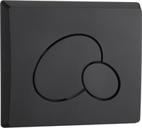 Кнопка нажимная для инсталляции WeltWasser WW MARBERG 410 RD MT-BL черная матовая, круглая 10000010234