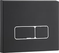 Кнопка нажимная для инсталляции WeltWasser WW MARBERG 410 SE MT-BL черная матовая, квадратная 10000010235