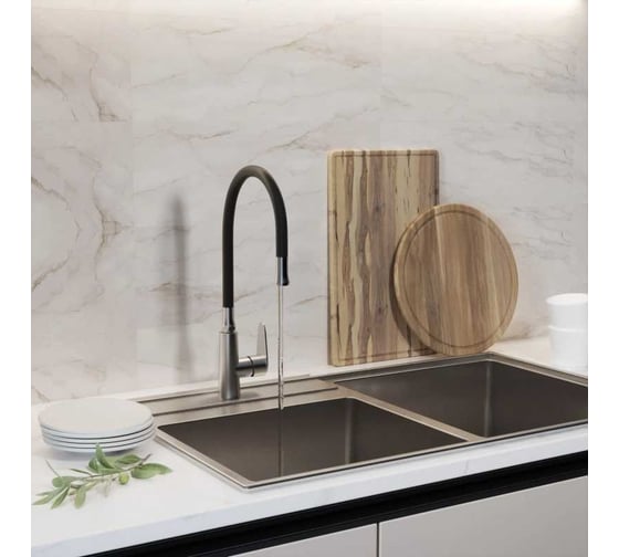 Гибкий излив для кухонного смесителя MIXLINE черный, для смесителей MLSS36-09 553241