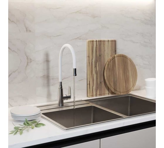 Гибкий излив для кухонного смесителя MIXLINE белый, для смесителей MLSS36-09 553239