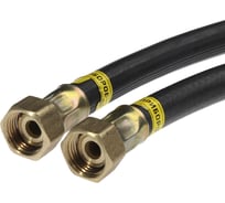 Шланг для газа РУСЛО 1/2" г/г 150 см, чёрный SGHHF150