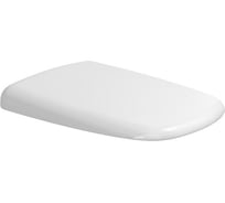 Сиденье для унитаза Flaminia Mono 452x350хh63 мм, с механизмом плавного закрывания Soft Close, шарниры хром, цвет белый MNCW03