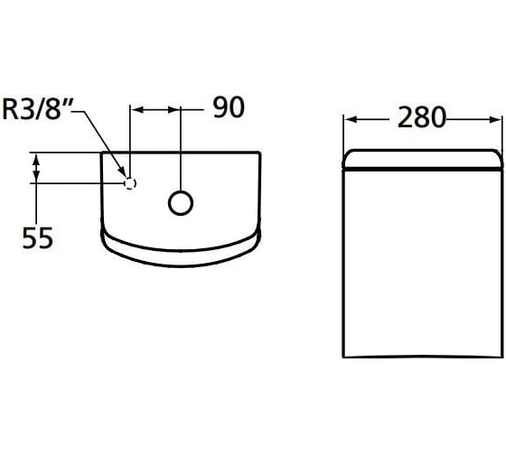 Бачок Ideal Standard T416401 Ventuno 00000010427