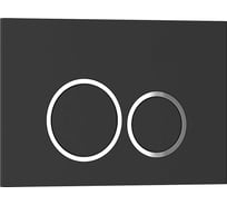 Клавиша смыва Iberica Blanca ESTI-O 246x165 мм, черный матовый, пластик IB.B082.002.000