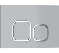 Клавиша смыва Iberica Blanca ESTI-Q 246x165 мм, серый/хром матовый, пластик IB.B083.004.002