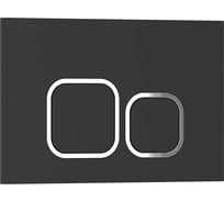 Клавиша смыва Iberica Blanca ESTI-Q 246x165 мм, черный матовый, пластик IB.B083.002.000