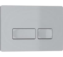 Клавиша смыва Iberica Blanca ESTI-R 246x165 мм, серый/хром матовый, пластик IB.B021.004.000