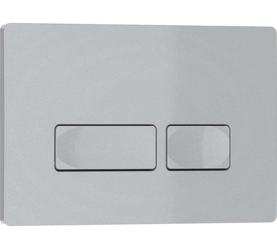 Клавиша смыва Iberica Blanca ESTI-R 246x165 мм, серый/хром матовый, пластик IB.B021.004.000