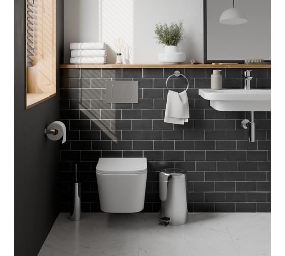 Клавиша смыва Iberica Blanca INOX-C 246x165 мм, хром глянцевый, нержавеющая сталь IB.B011.003.001