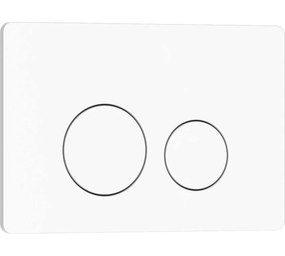 Клавиша смыва Iberica Blanca INOX-O 246x165 мм, белый матовый, нержавеющая сталь IB.B081.001.000