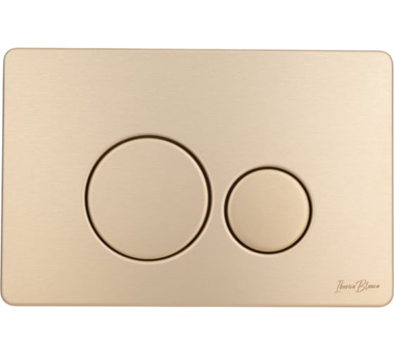 Клавиша смыва Iberica Blanca INOX-O 246x165 мм, золото матовый, нержавеющая сталь IB.B081.005.003