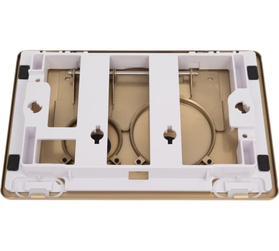 Клавиша смыва Iberica Blanca INOX-O 246x165 мм, золото матовый, нержавеющая сталь IB.B081.005.003