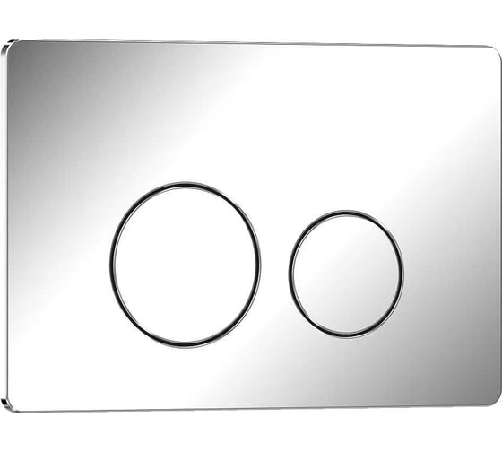 Клавиша смыва Iberica Blanca INOX-O 246x165 мм, хром глянцевый, нержавеющая сталь IB.B081.003.001